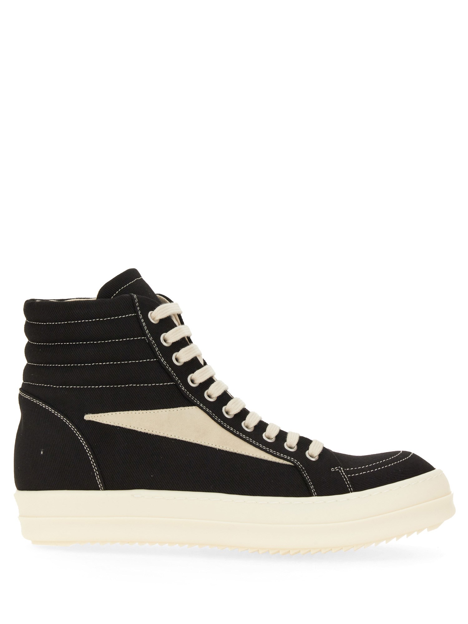 Shop Rick Owens Drkshdw Vintage High Sneaker In Black