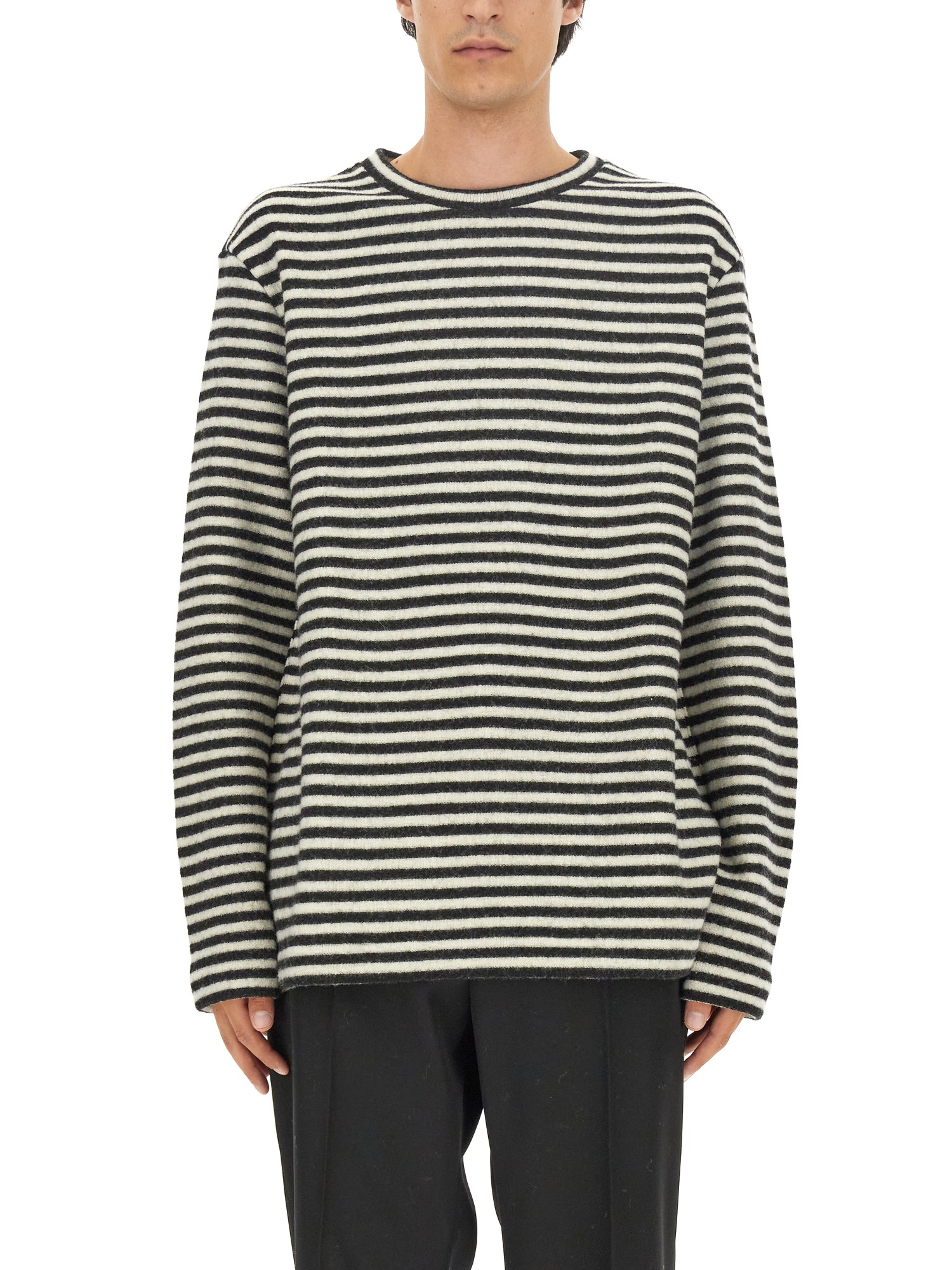 Shop Jil Sander Striped Shirt In Multicolour