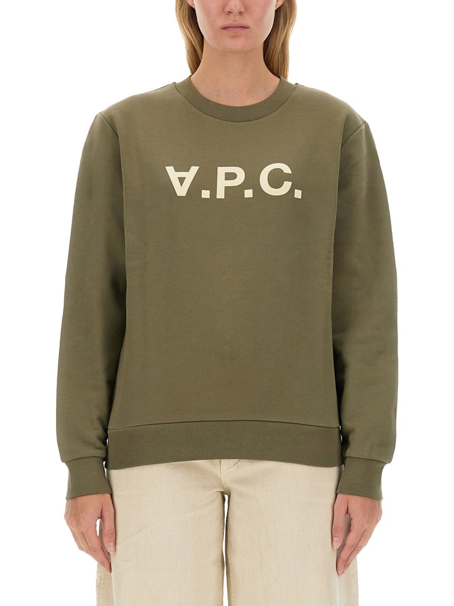 A.P.C. FELPA CON LOGO