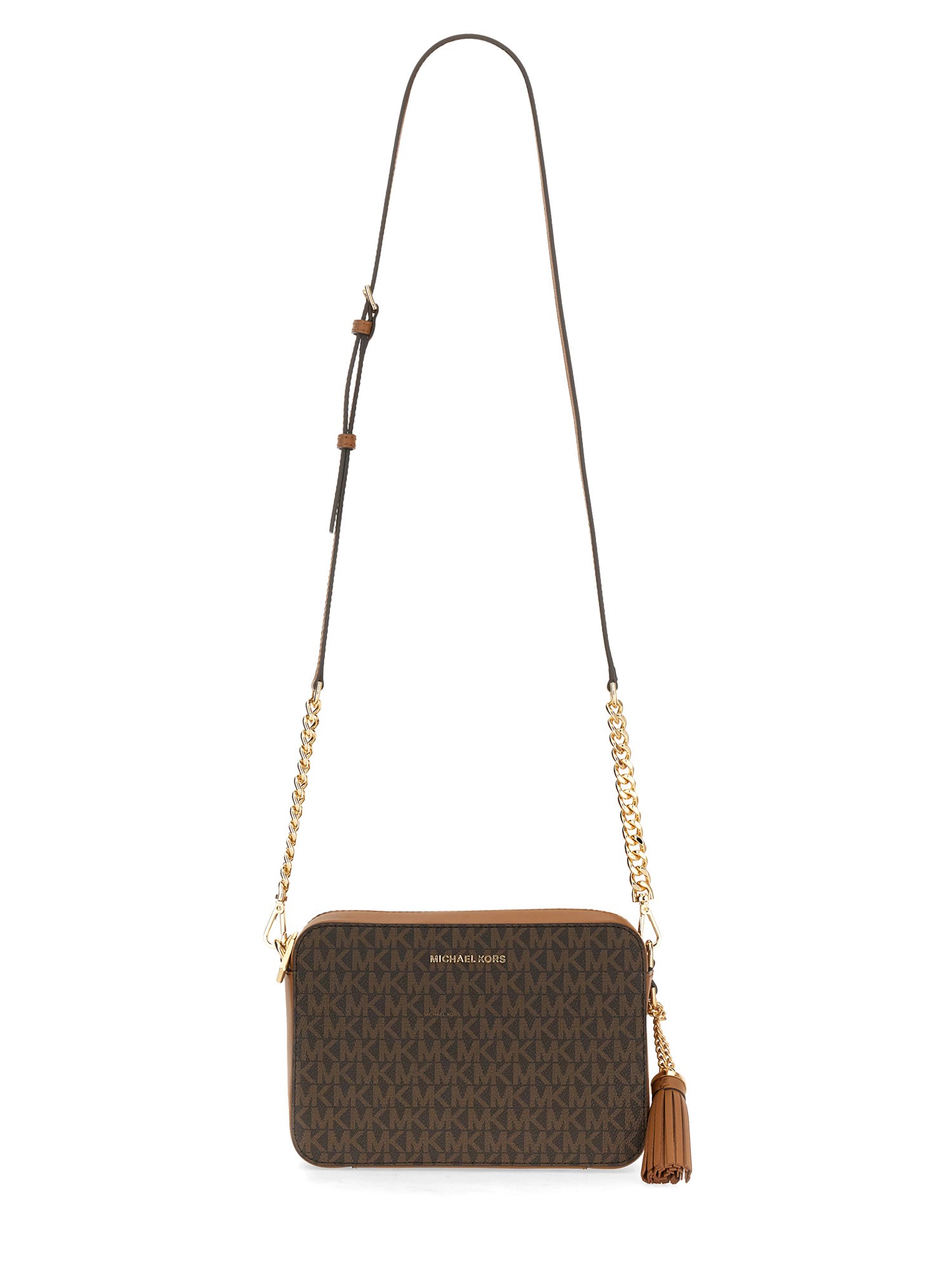 Shop Michael Michael Kors Shoulder Bag "ginny" In Brown