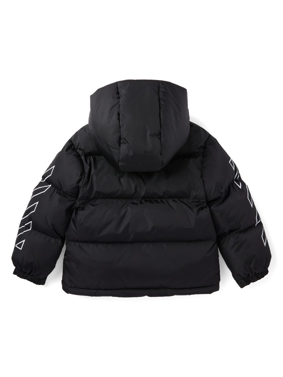 bookish diag short puffer