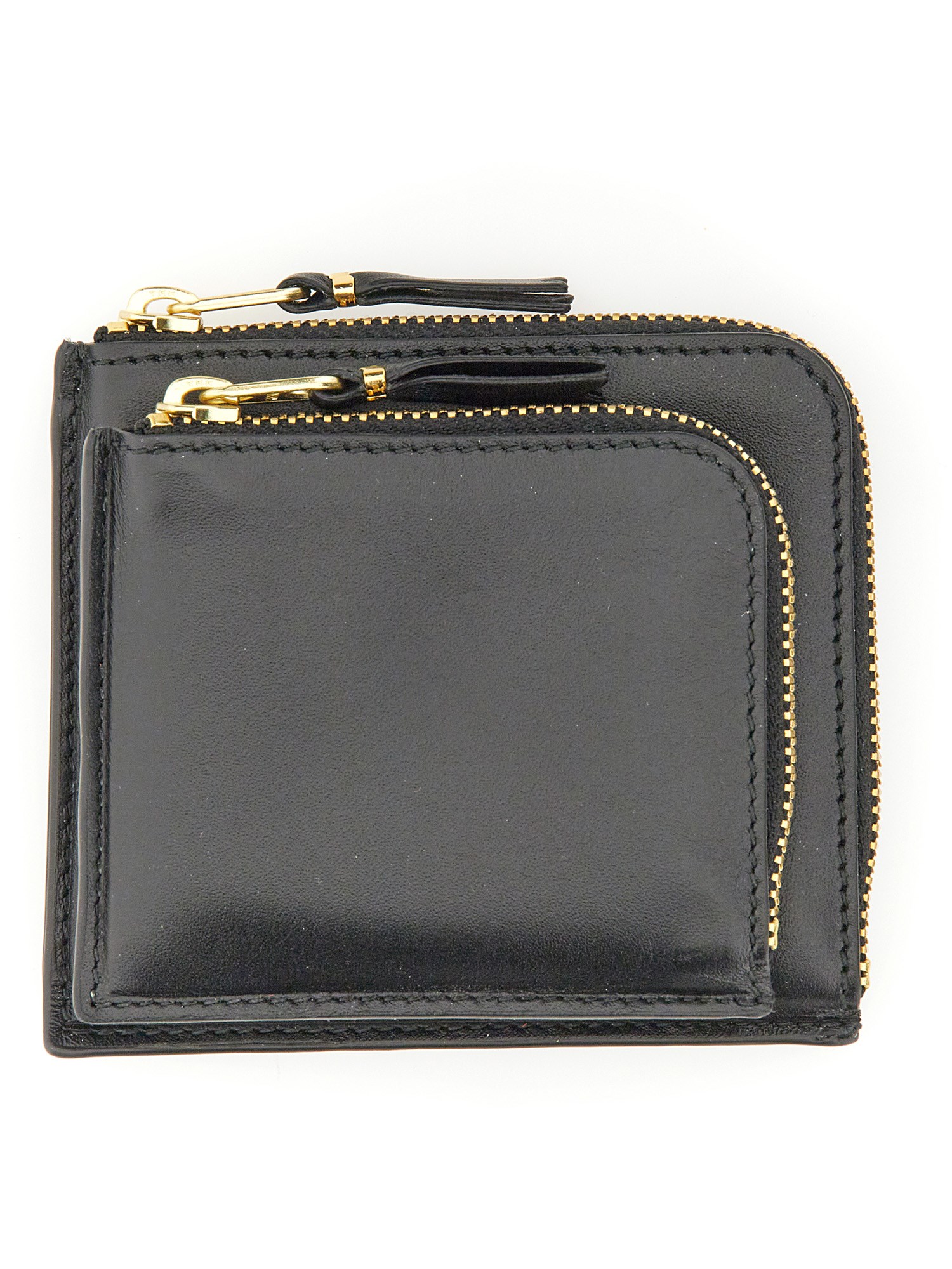 Shop Comme Des Garçons Zipped Wallet In Black