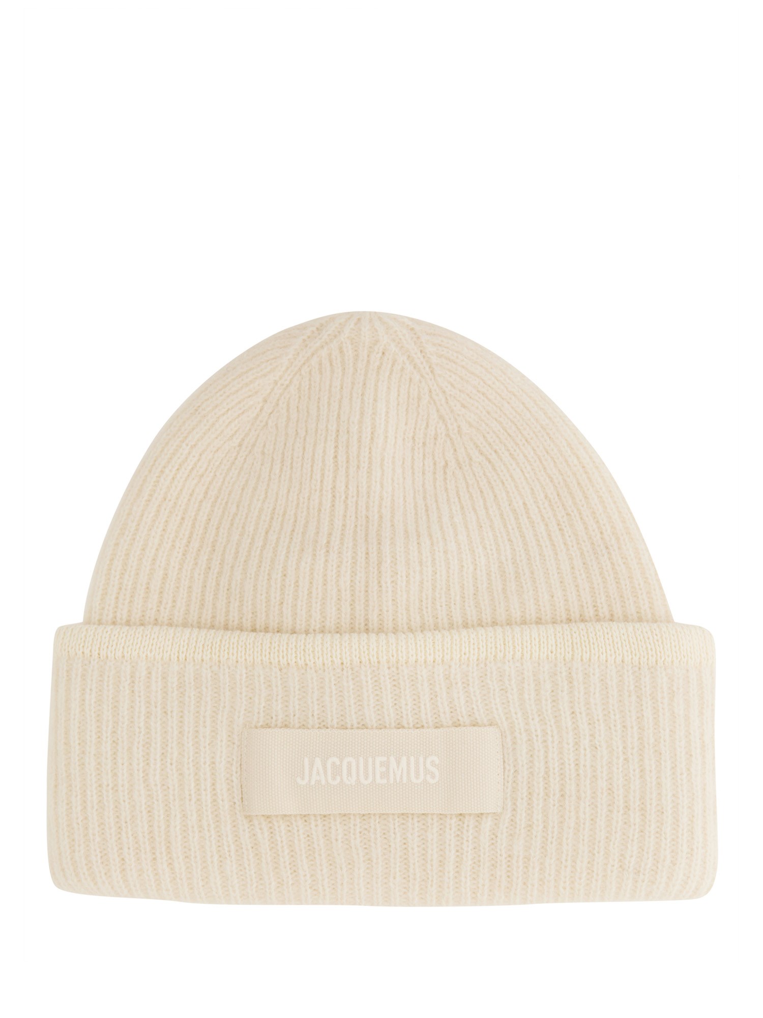 Jacquemus Le Bonnet Gros Grain Alpaca-blend Beanie In Ivory