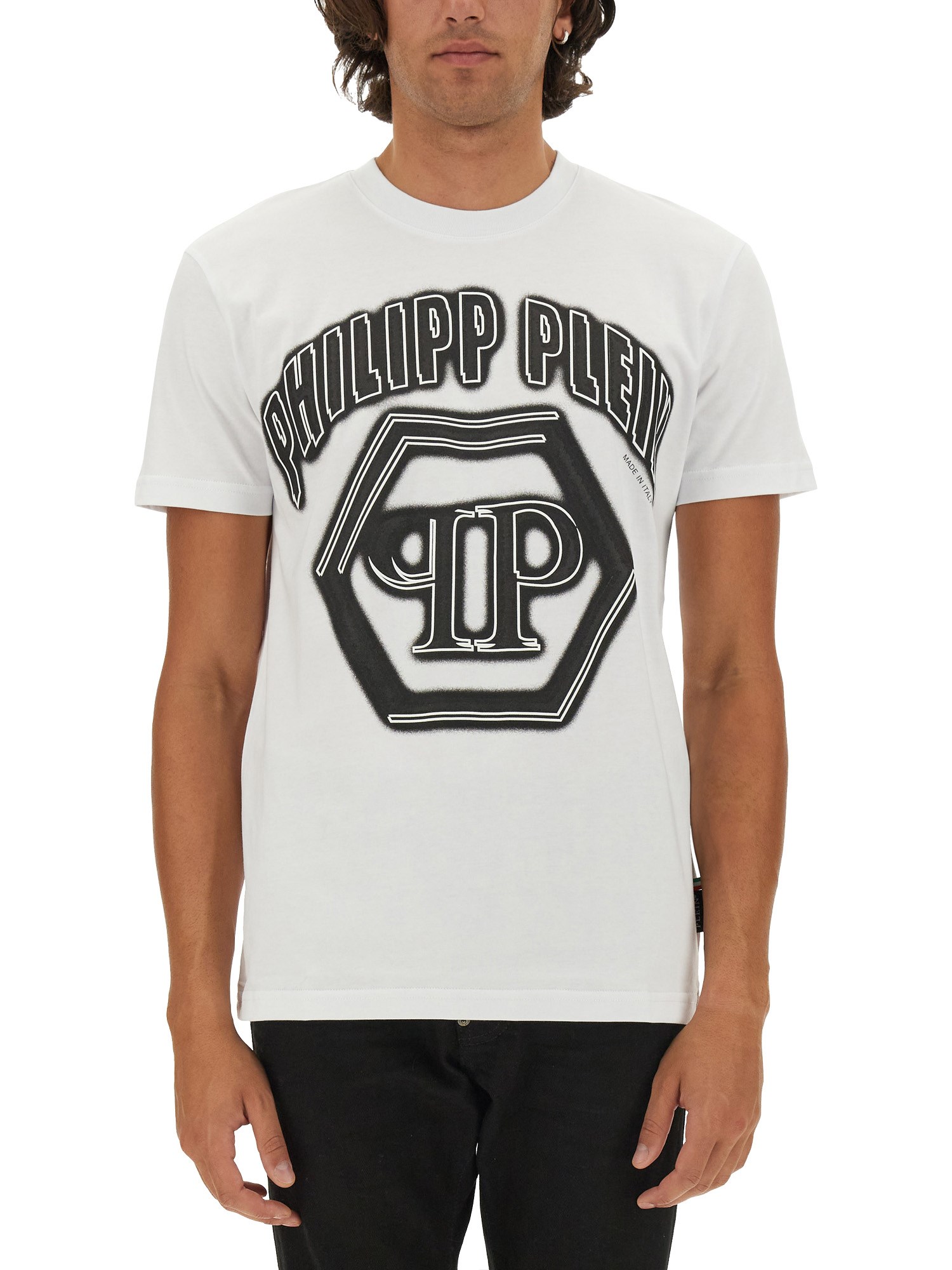 Philipp Plein Logo Print T-shirt In White
