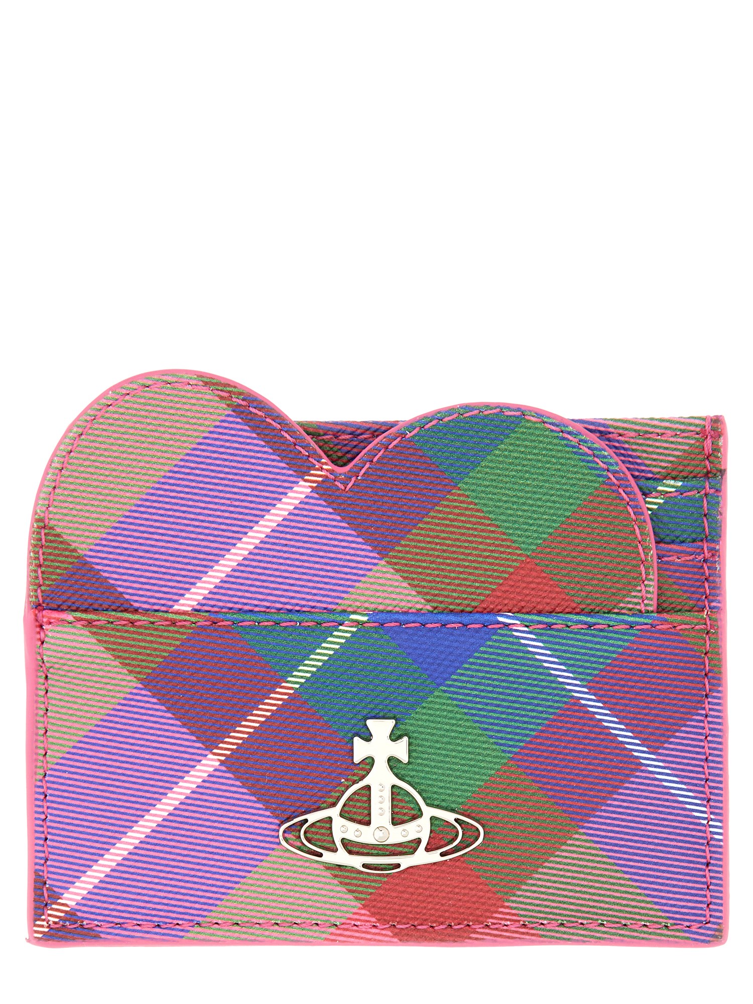 Vivienne Westwood Card Holder With Logo In Pink