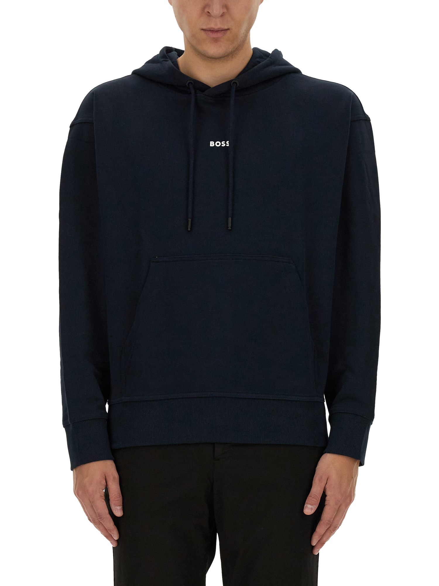 Hugo Boss Sweatshirt With Logo In Blue