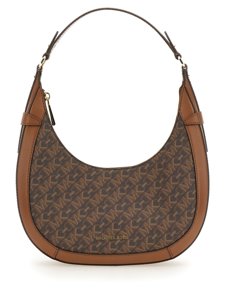 MICHAEL BY MICHAEL KORS PRESTON SMALL COATED CANVAS HOBO BAG Eleonora Bonucci