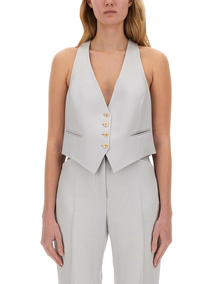 TOM FORD GILET IN LANA DI SETA BARATHEA