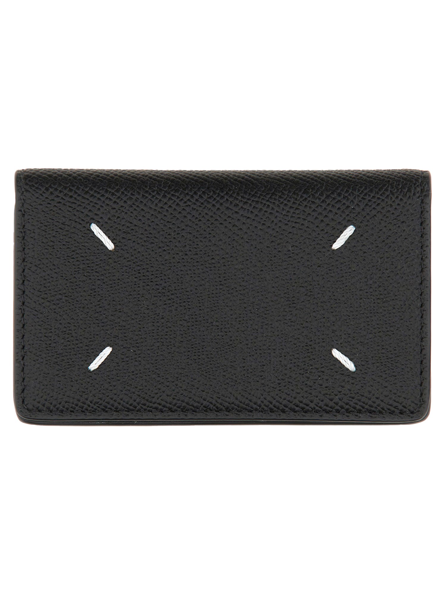 Maison Margiela "four Stitches" Card Holder In Black