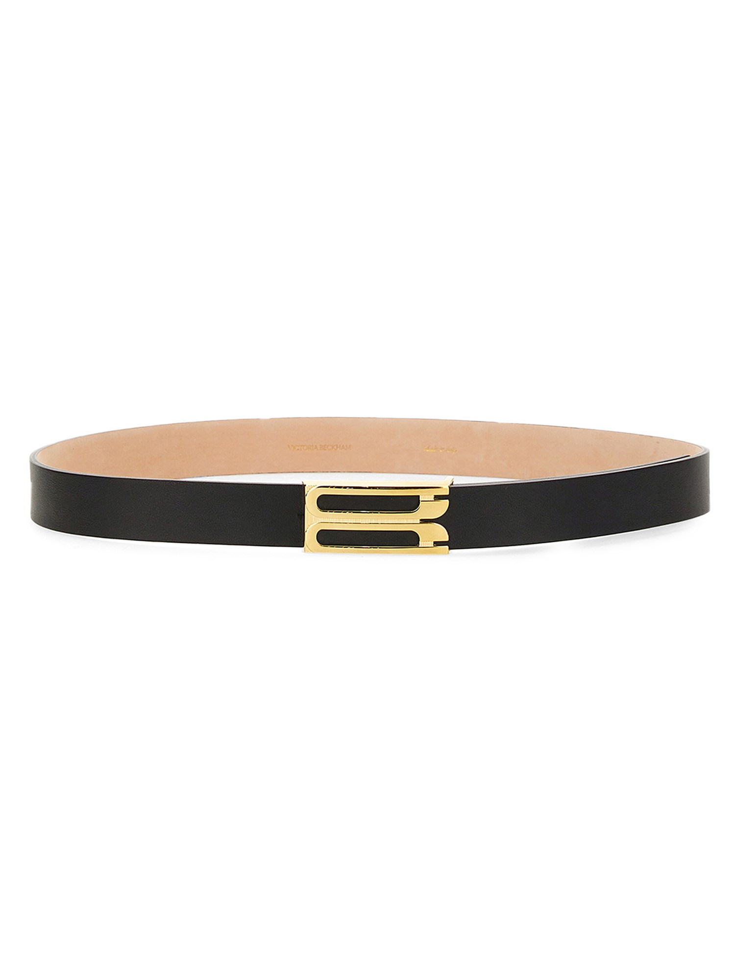 Shop Victoria Beckham Leather Belt In Black