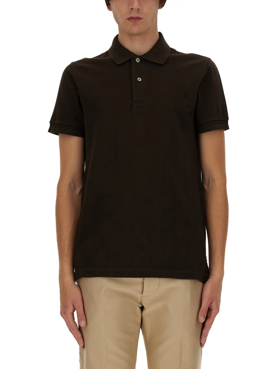 TOM FORD POLO IN COTONE