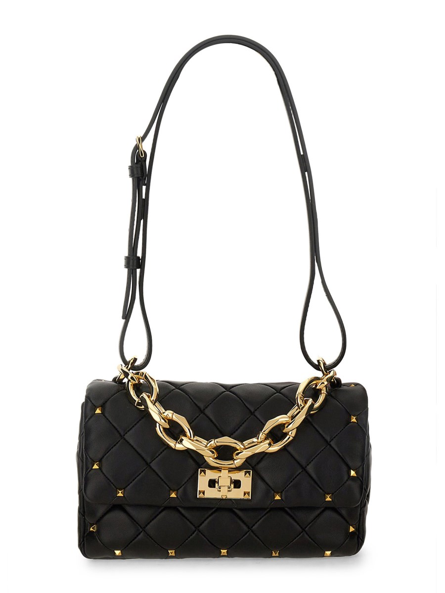 BORSA A SPALLA ROCKSTUD SPIKE SMALL