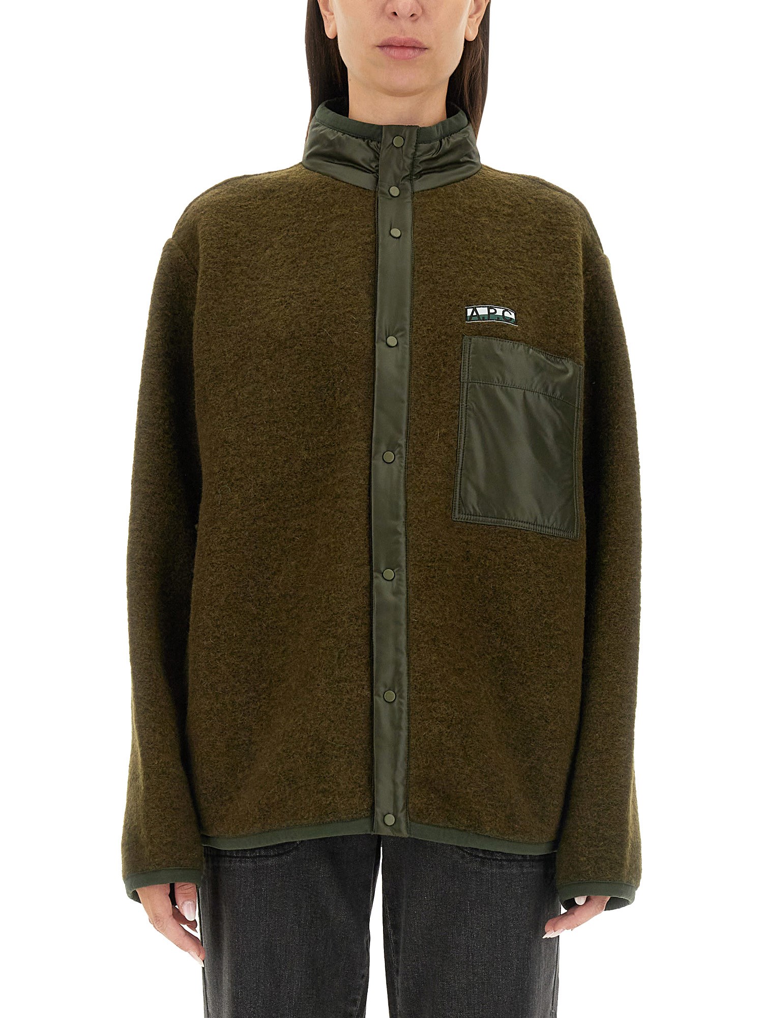 Shop Apc A. P.c. Blouson "ewan" In Brown