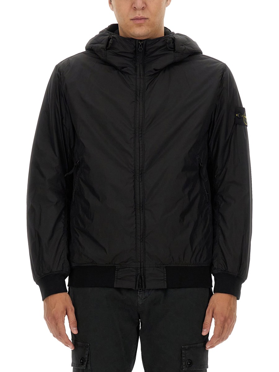 STONE ISLAND GIACCA IN NYLON CON LOGO