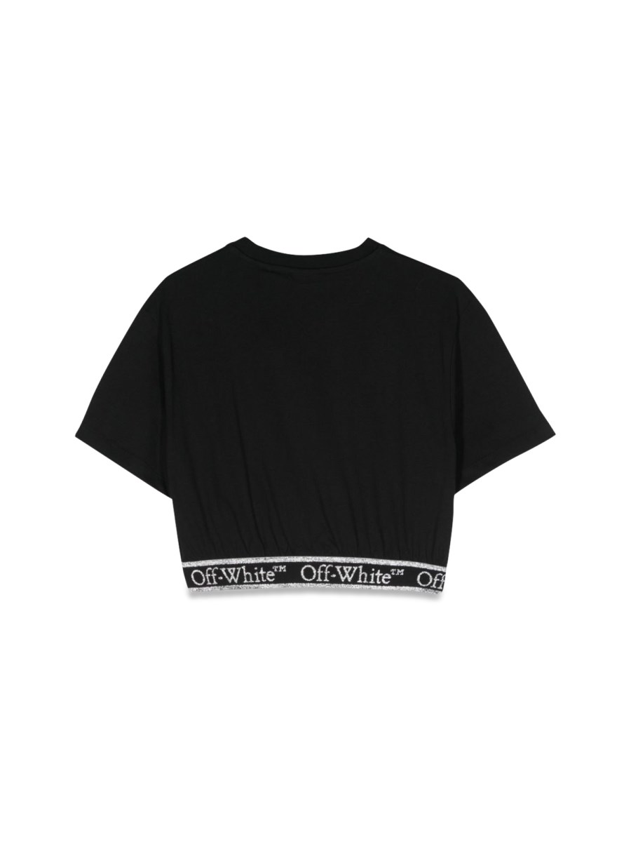 bookish logoband crop tee s/s