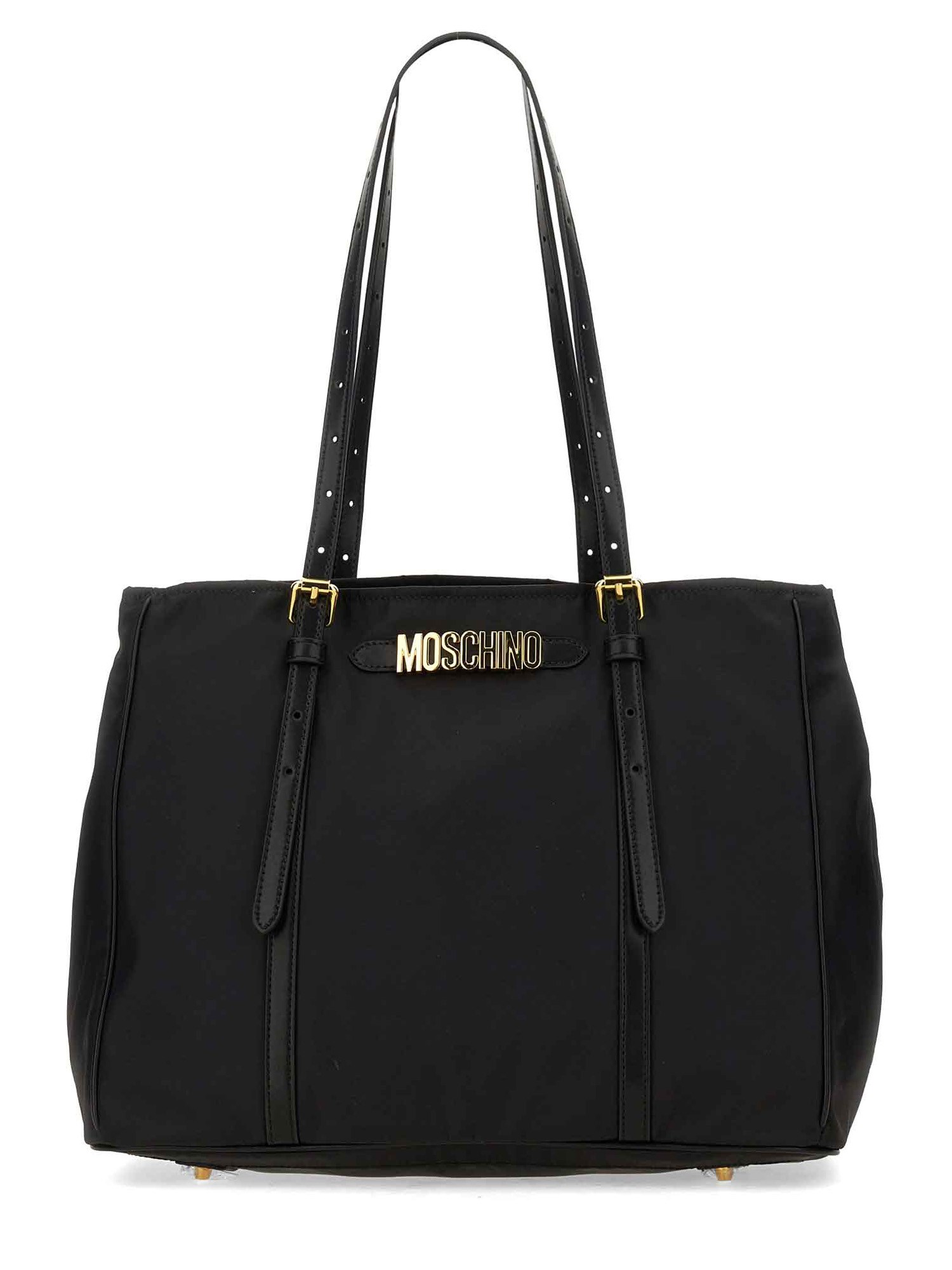 Shop Moschino Shoulder Bag In Black