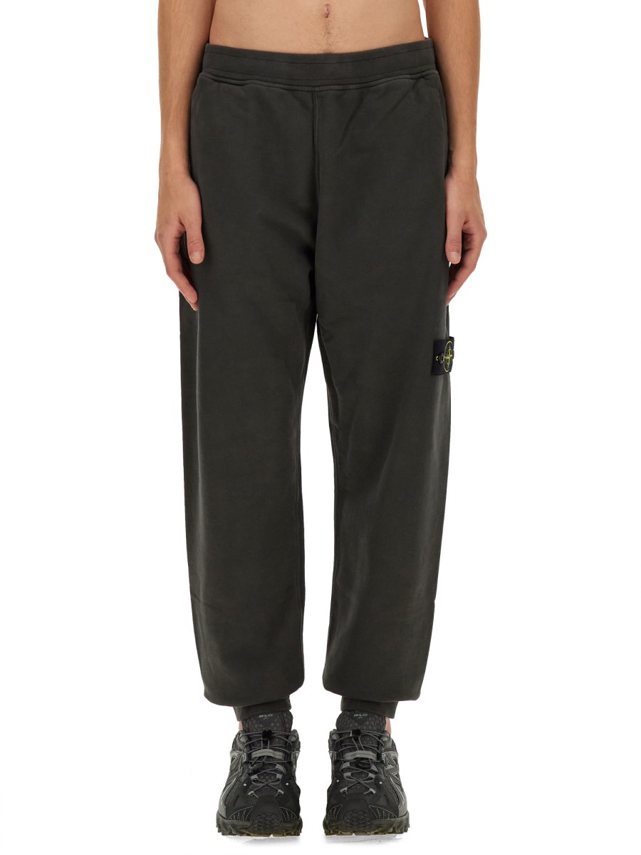 STONE ISLAND PANTALONE JOGGING IN COTONE