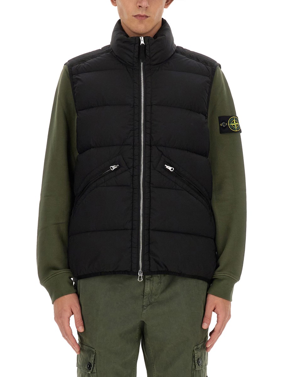 STONE ISLAND GILET PIUMINO IN NYLON