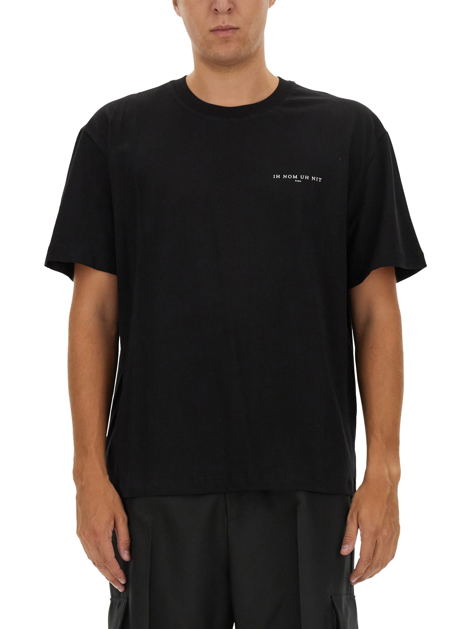 Shop Ih Nom Uh Nit Cotton T-shirt In Black