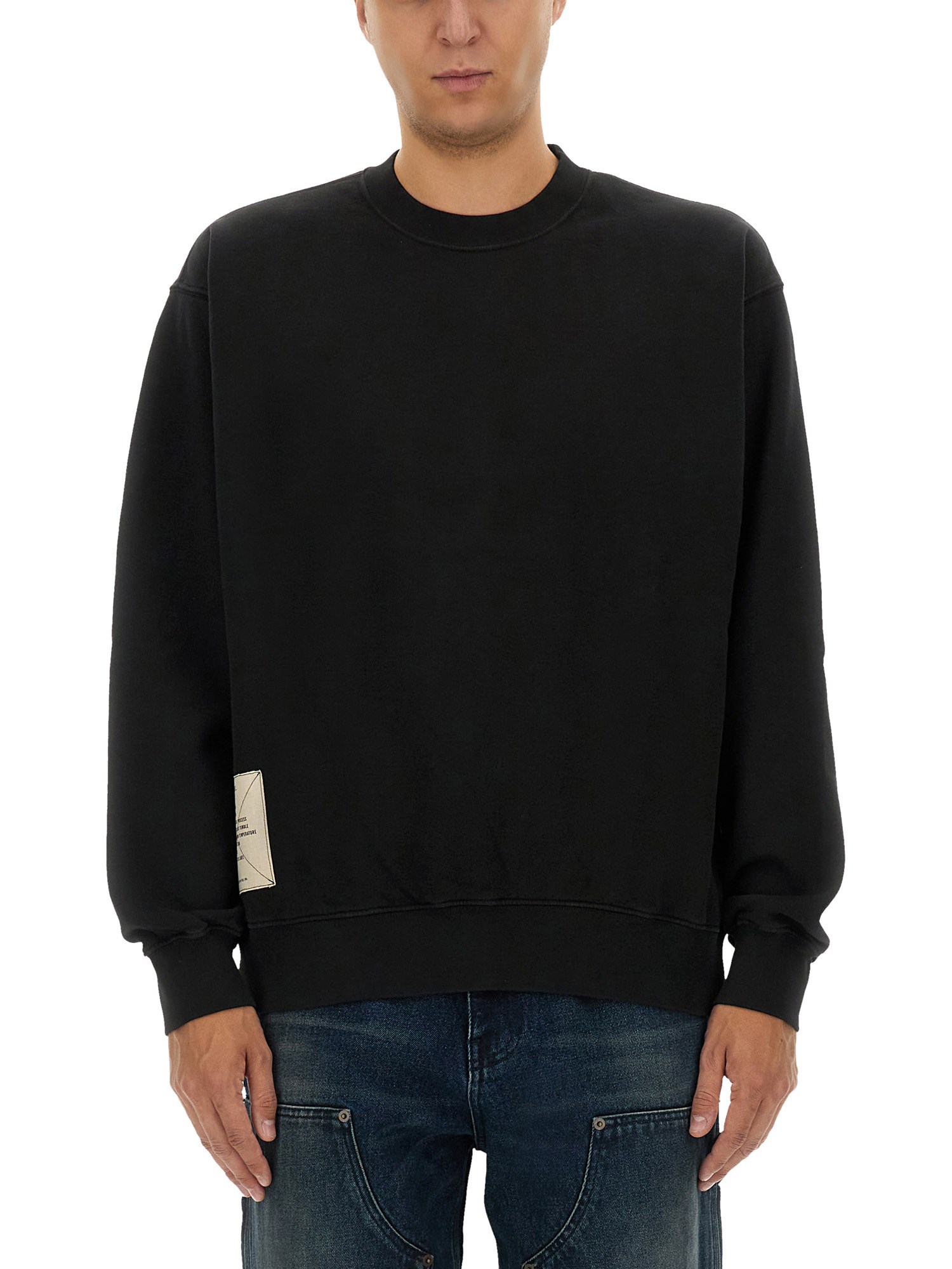 Shop Amish Sweatshirt X Dan Sablon In Black