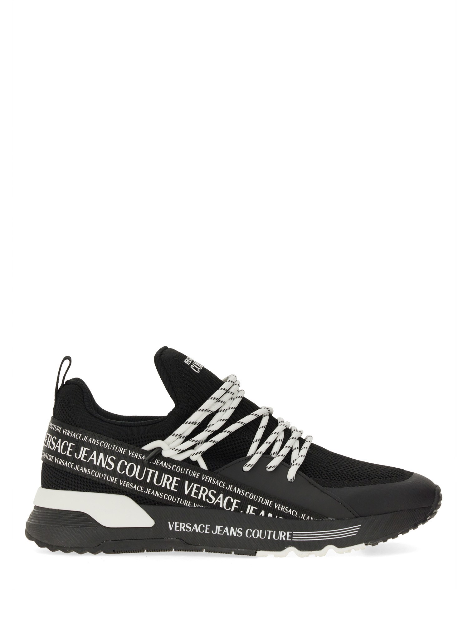 Shop Versace Jeans Couture "hyber" Sneaker In Black