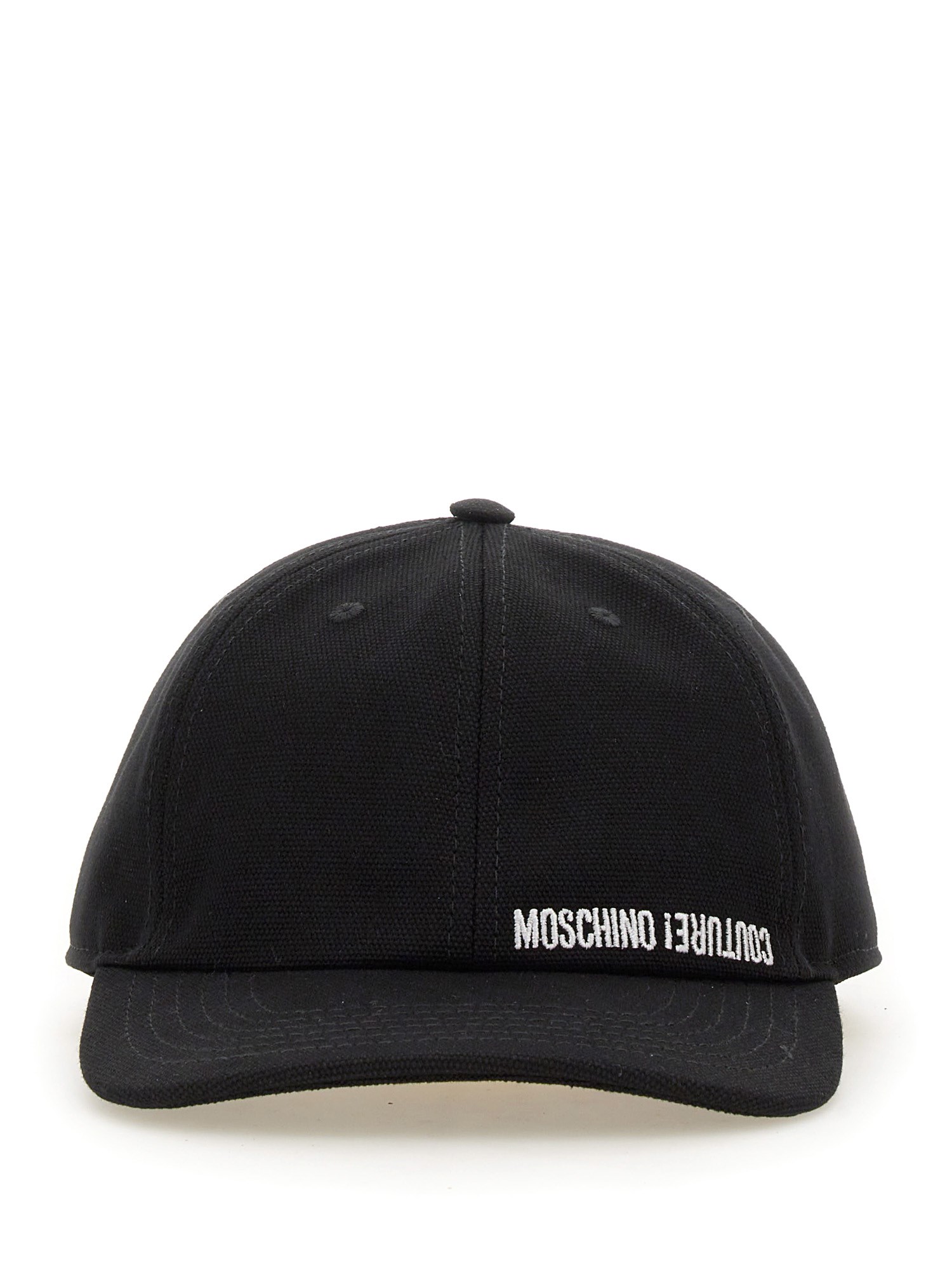 Shop Moschino Baseball Cap In Black