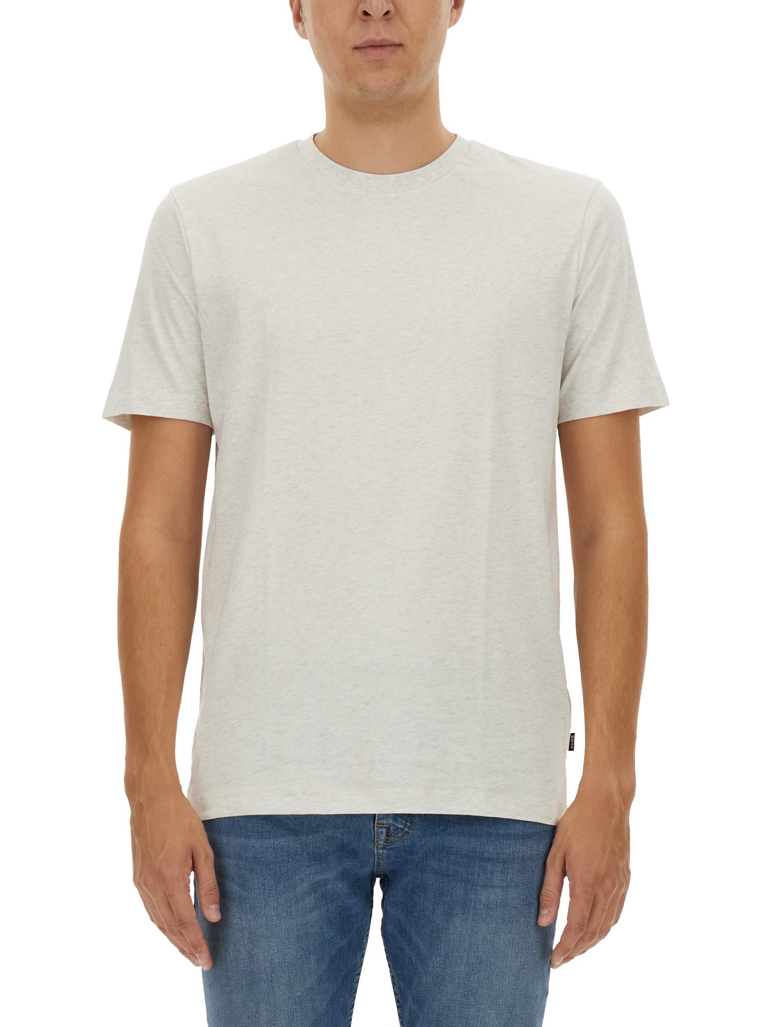 Hugo Boss X Aston Martin T-shirt With Embossed Logo In White