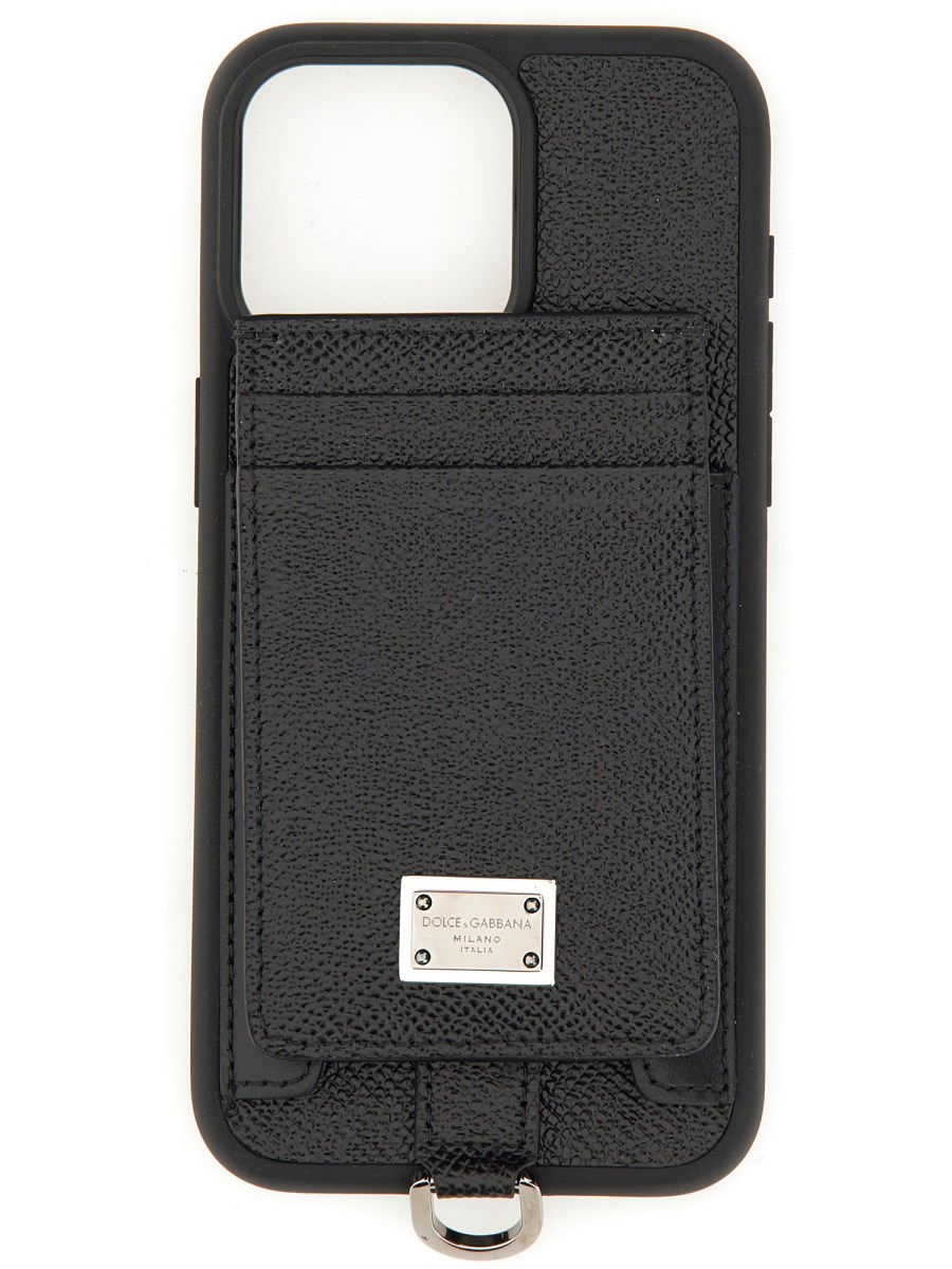 DOLCE & GABBANA - LEATHER IPHONE 15 PRO COVER - Eleonora Bonucci