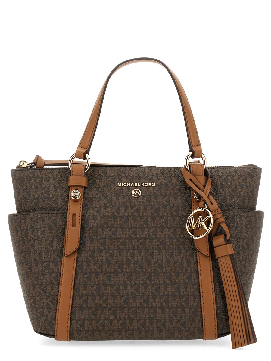 MICHAEL BY MICHAEL KORS BORSA TOTE "SULLIVAN" SMALL IN TELA RIVESTITA CON LOGO