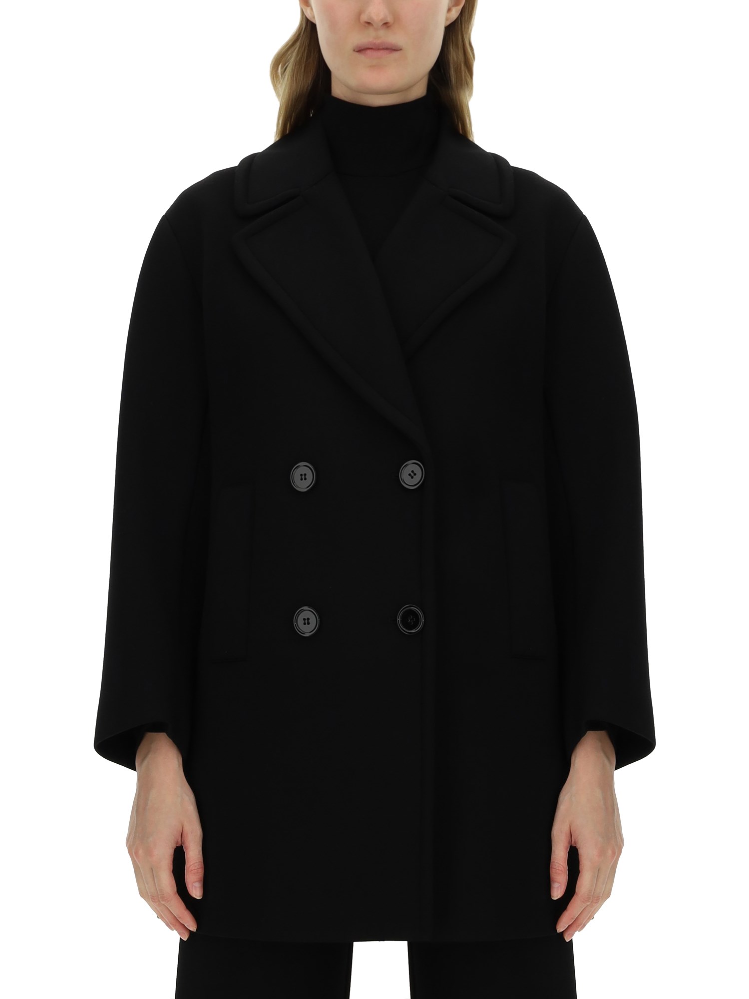 Shop Max Mara "timeless Degrees" Coat In Black