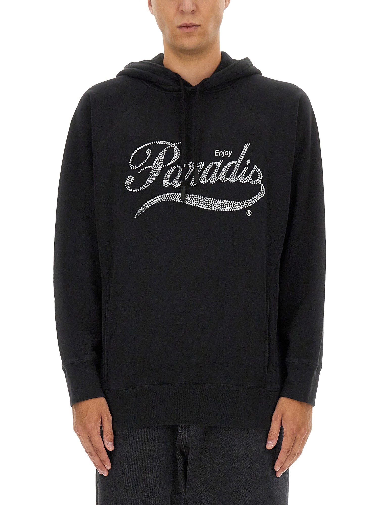 Shop 3paradis Hoodie In Black