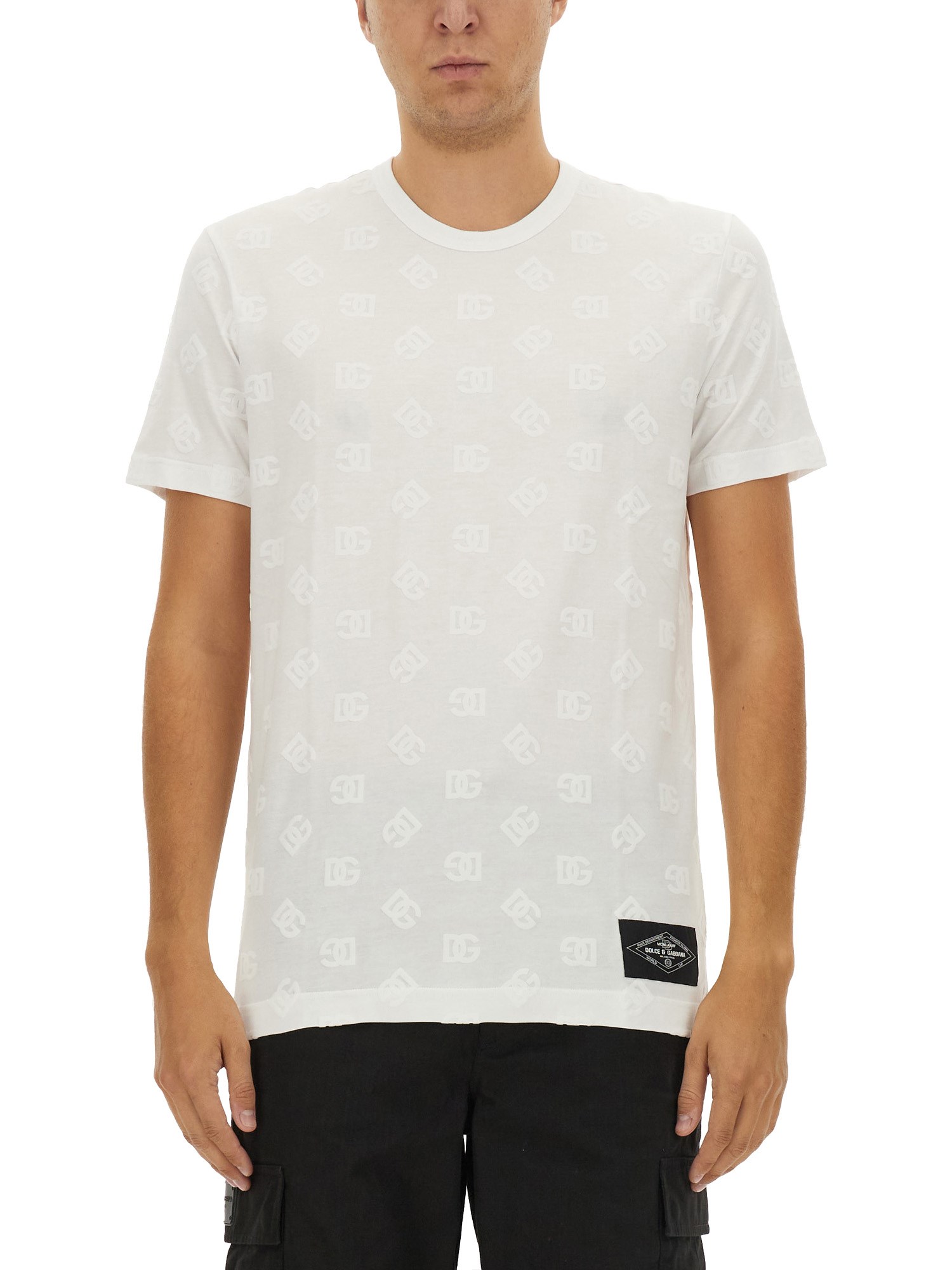 Shop Dolce & Gabbana Cotton T-shirt In White