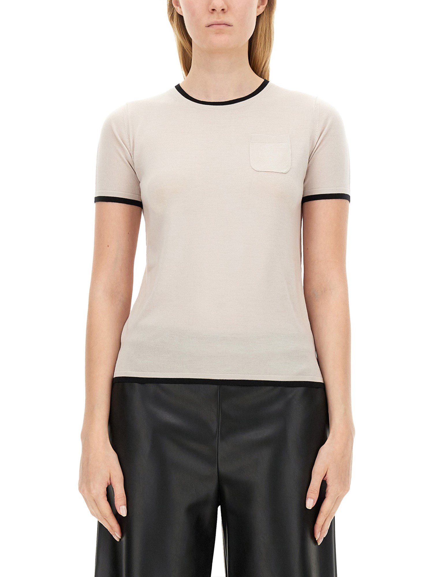 Shop 's Max Mara T-shirt "egidio" In Powder