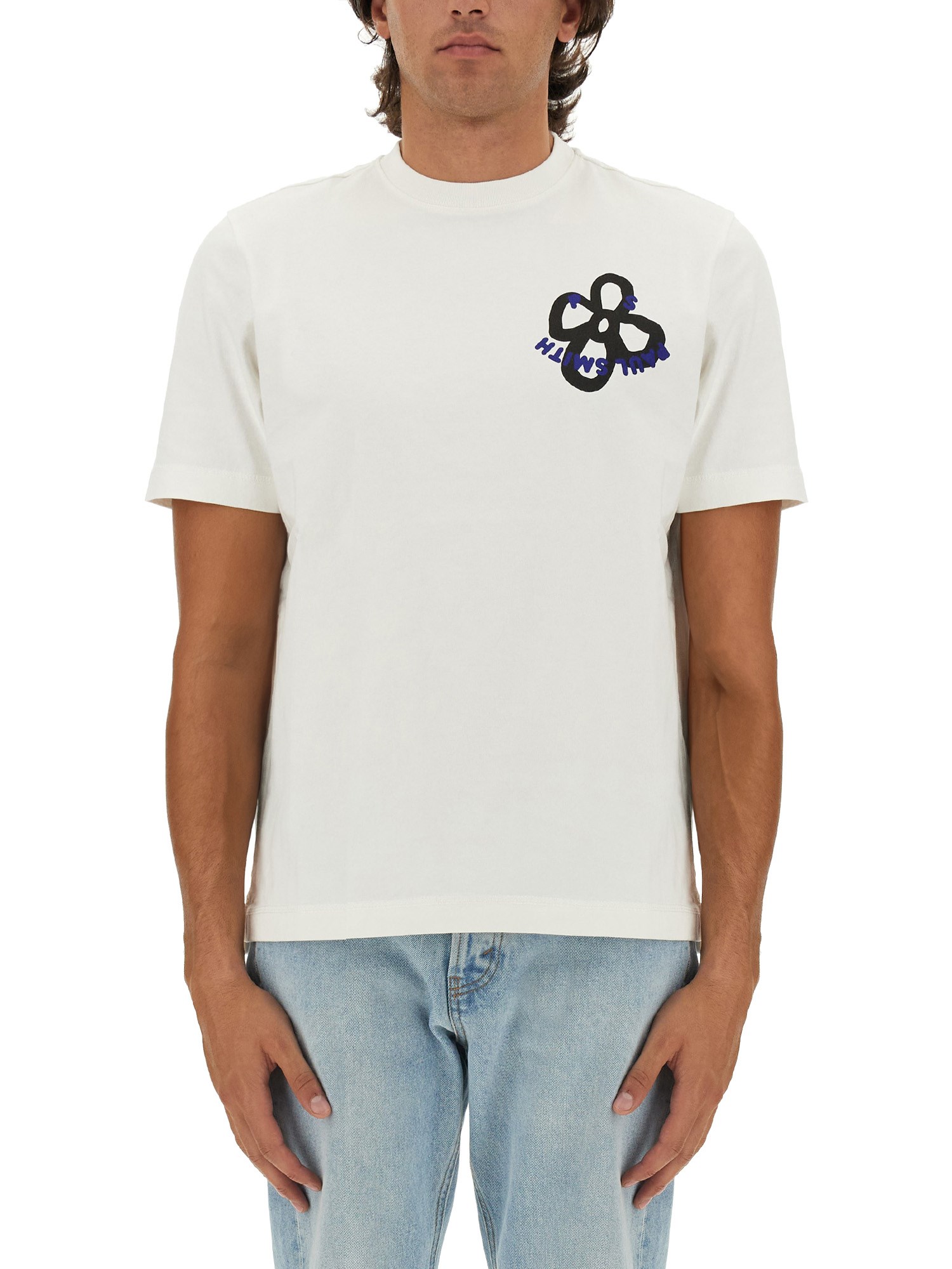 Ps By Paul Smith T-shirt With Logo In White