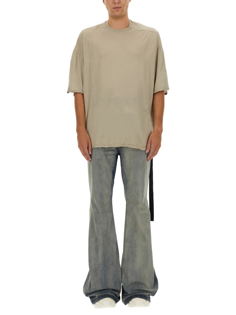 RICK OWENS DRKSHDW T-SHIRT "TOMMY" IN COTONE