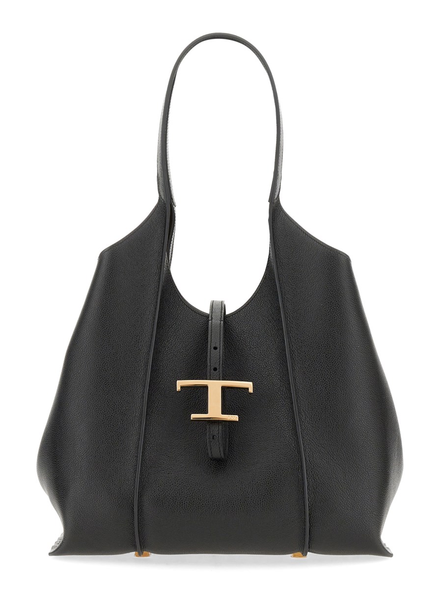 TOD&#39;S BORSA TOTE T TIMELESS IN PELLE MARTELLATA