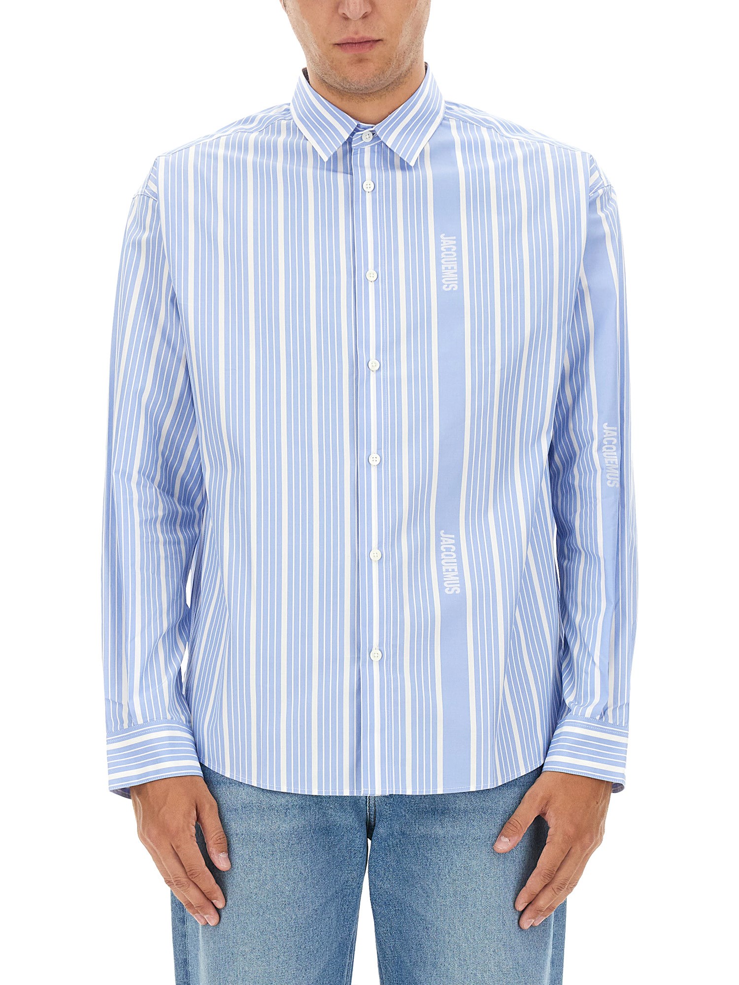 Shop Jacquemus Shirt "simon" In Azure