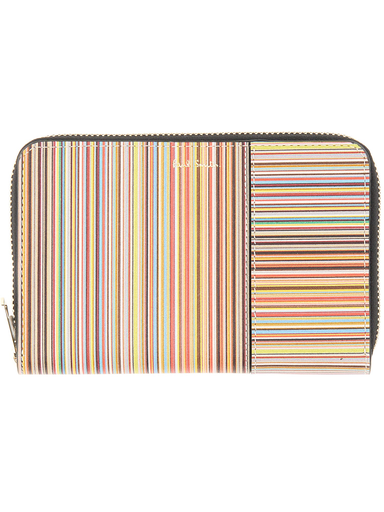 Shop Paul Smith "signature Stripe" Wallet In Multicolour