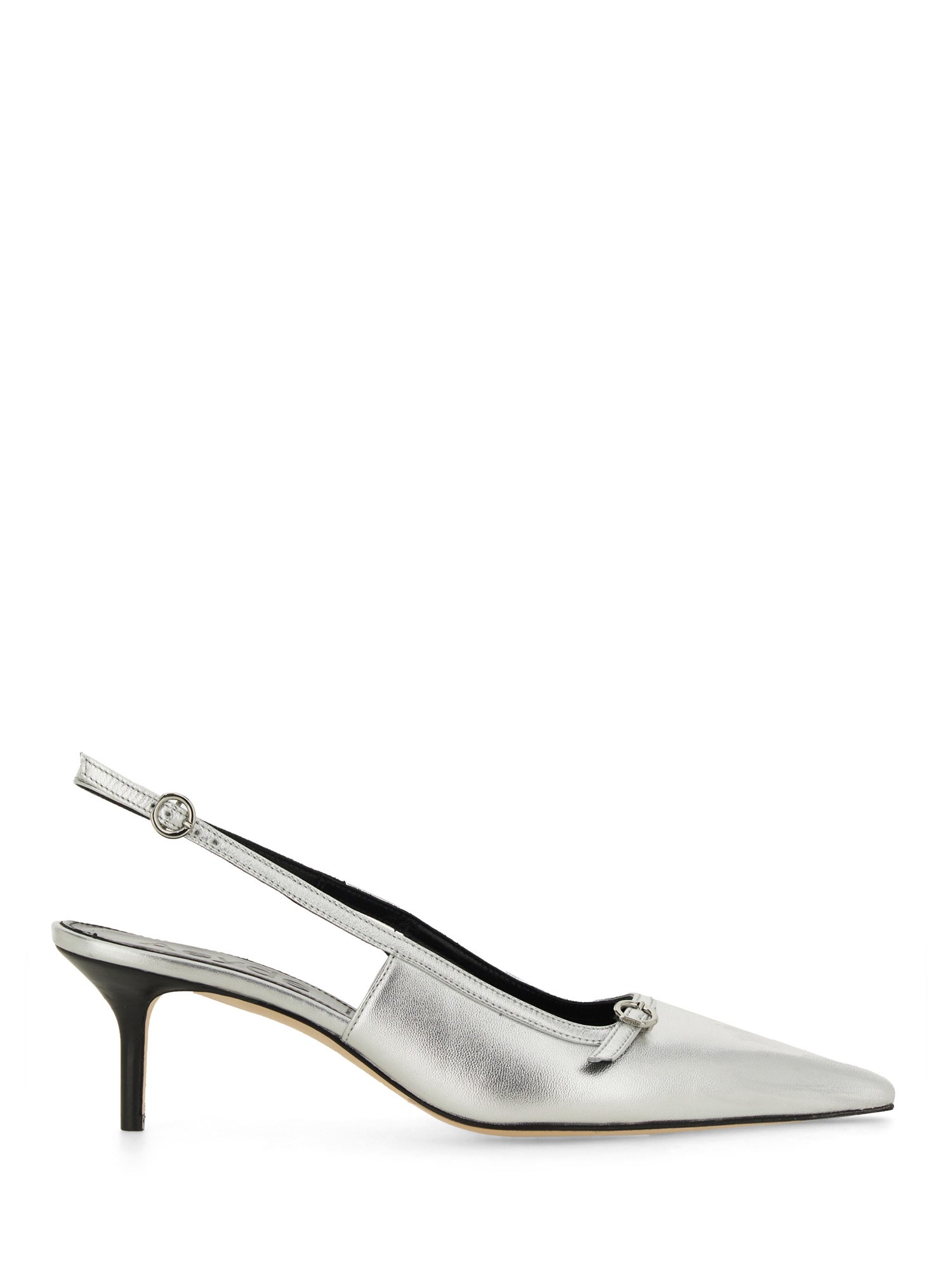 Aeyde Women's Saba Slingback Sandal In Silver