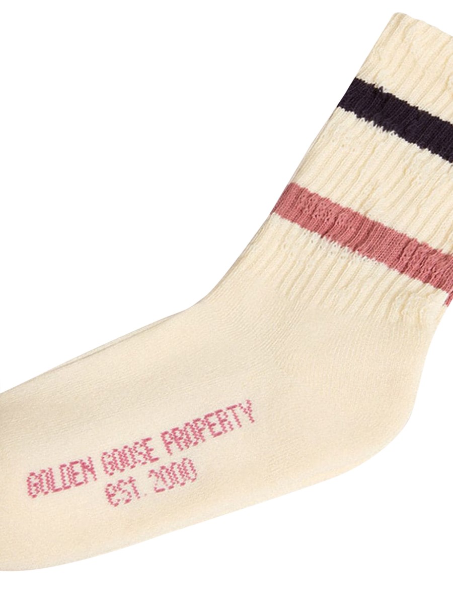 kids' socks high rib/ stripes/ distressed