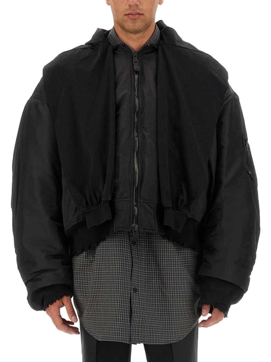 BALENCIAGA OVERSIZE FIT BOMBER JACKET Eleonora Bonucci