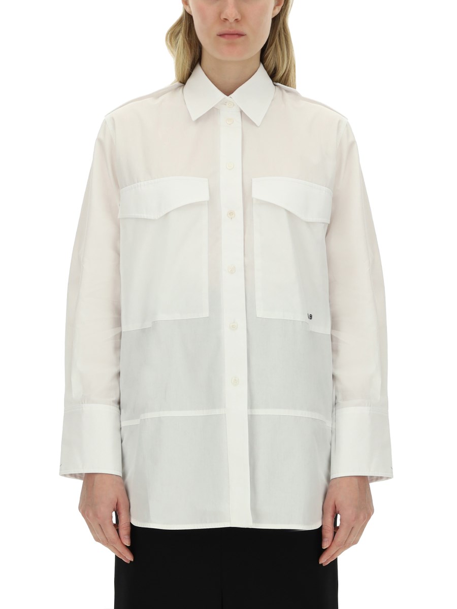 VICTORIA BECKHAM CAMICIA CON TASCA OVERSIZE