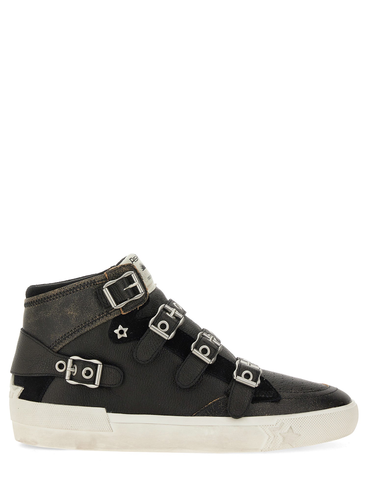 Shop Ash Moonlight Buckle Sneaker In Black