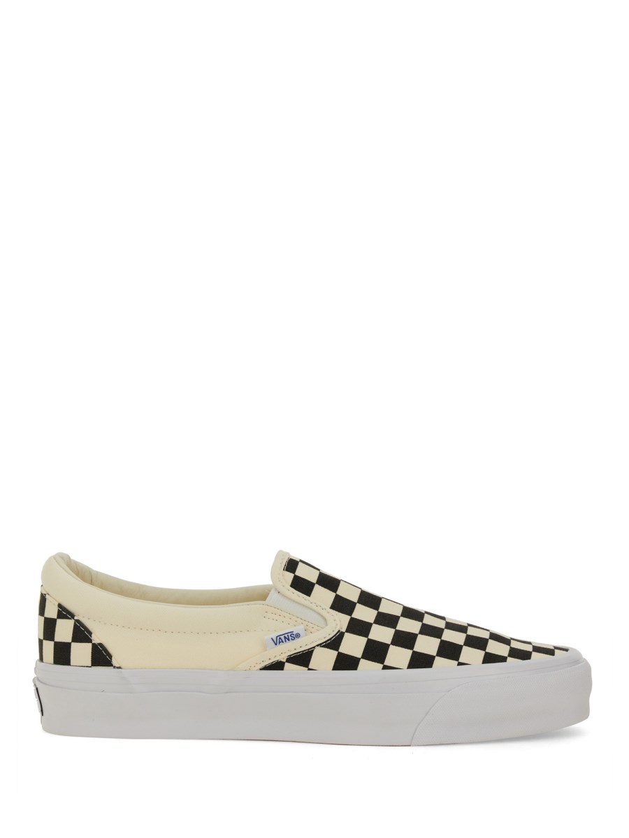 VANS SLIP-ON PREMIUM 98 IN TELA CON STAMPA CHECKERBOARD