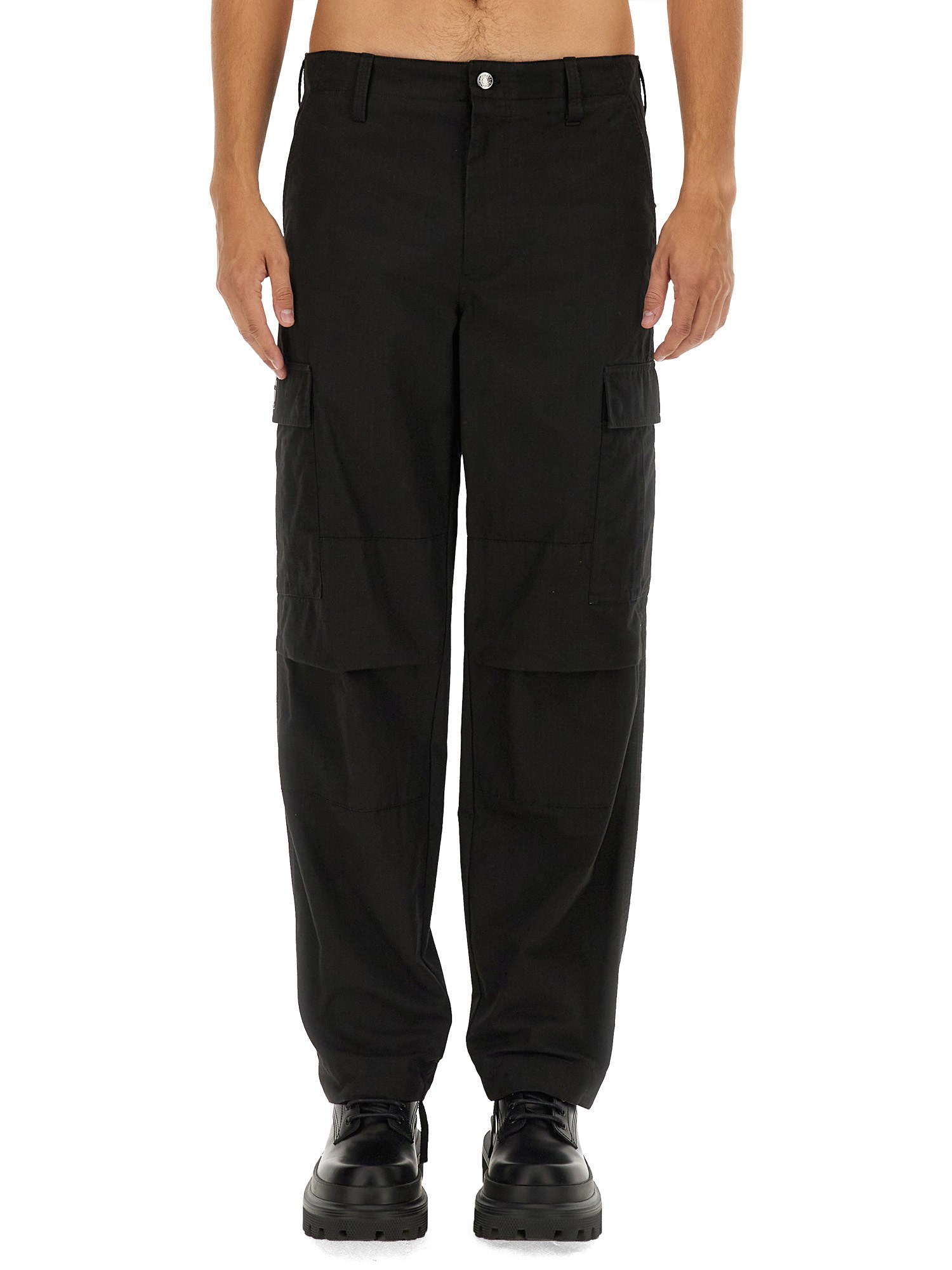 Shop Dolce & Gabbana Cargo Pants In Black