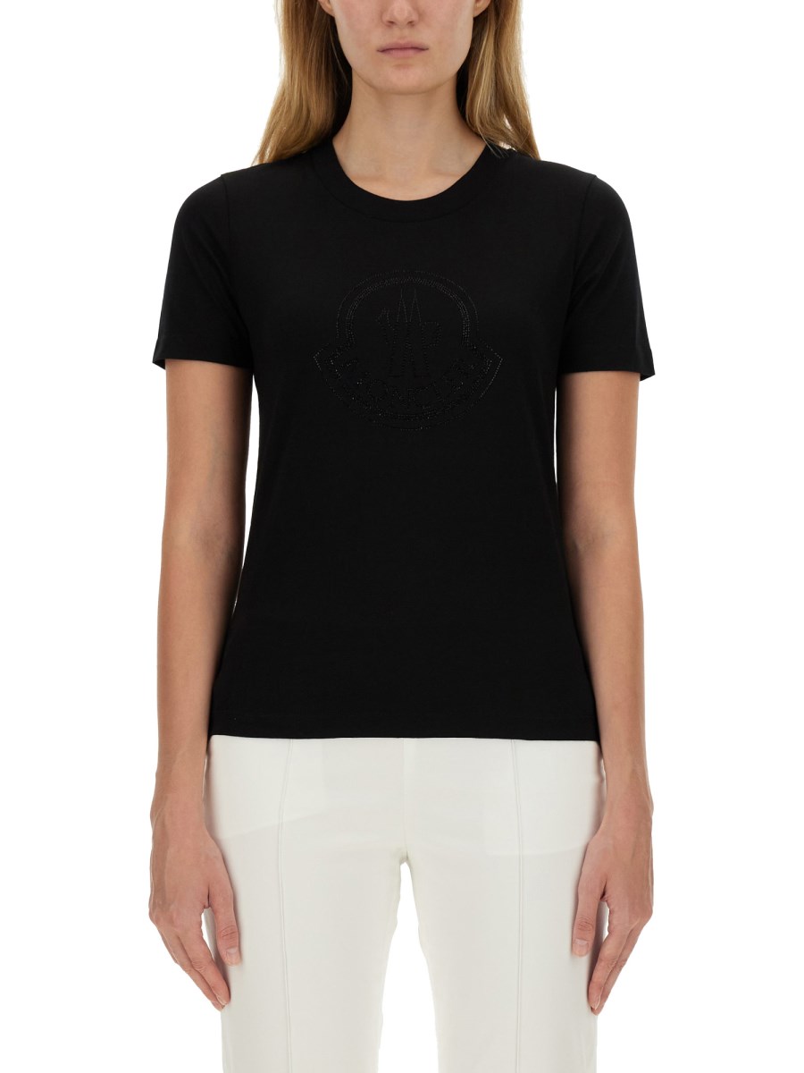 MONCLER T-SHIRT IN COTONE CON LOGO