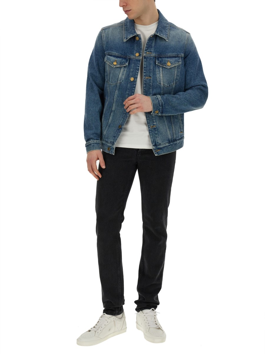 slim fit dress slacks GOLDEN GOOSE Denim Shirt Dress – HopenClo main image 1