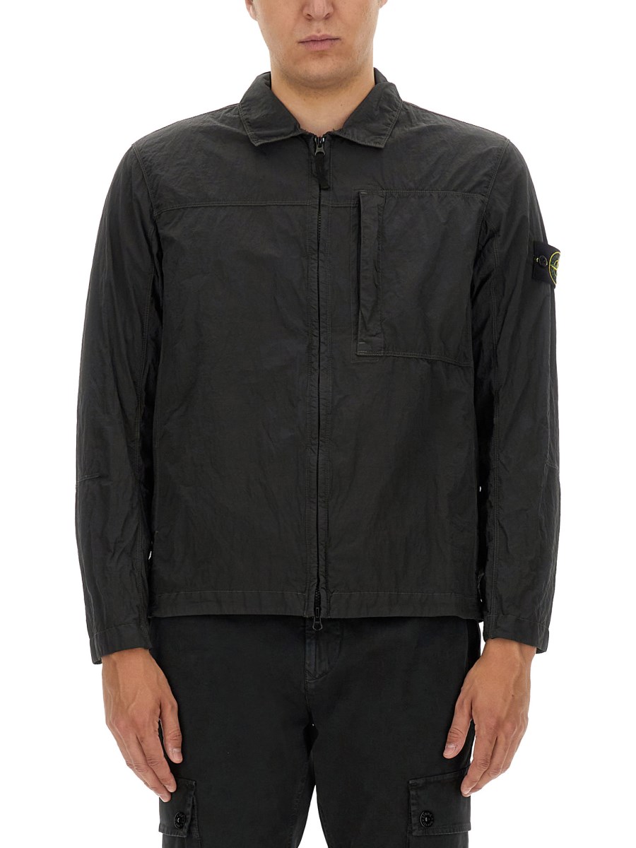 STONE ISLAND GIACCA CAMICIA IN NYLON