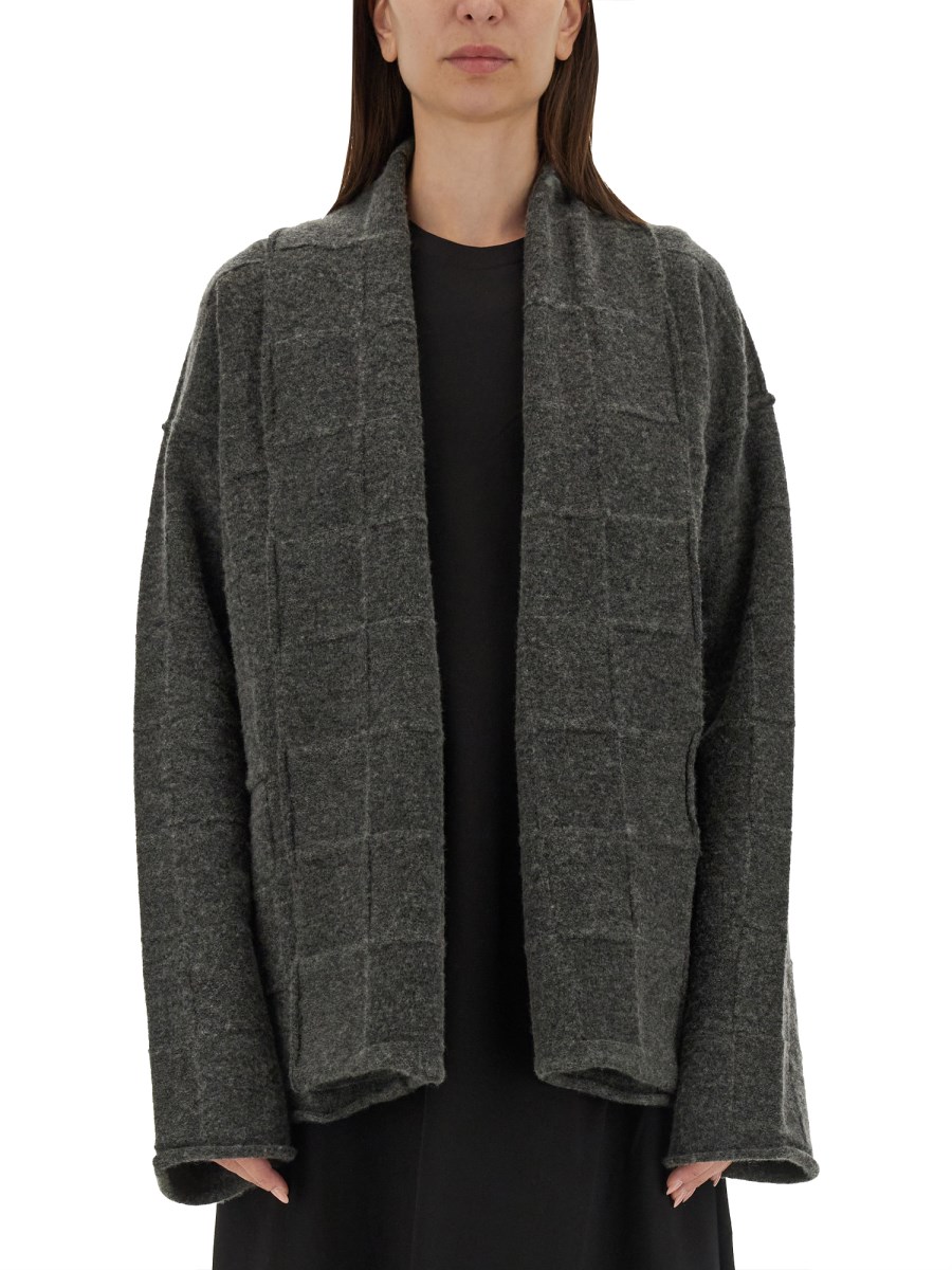 UMA WANG CARDIGAN OVERSIZE FIT IN LANA