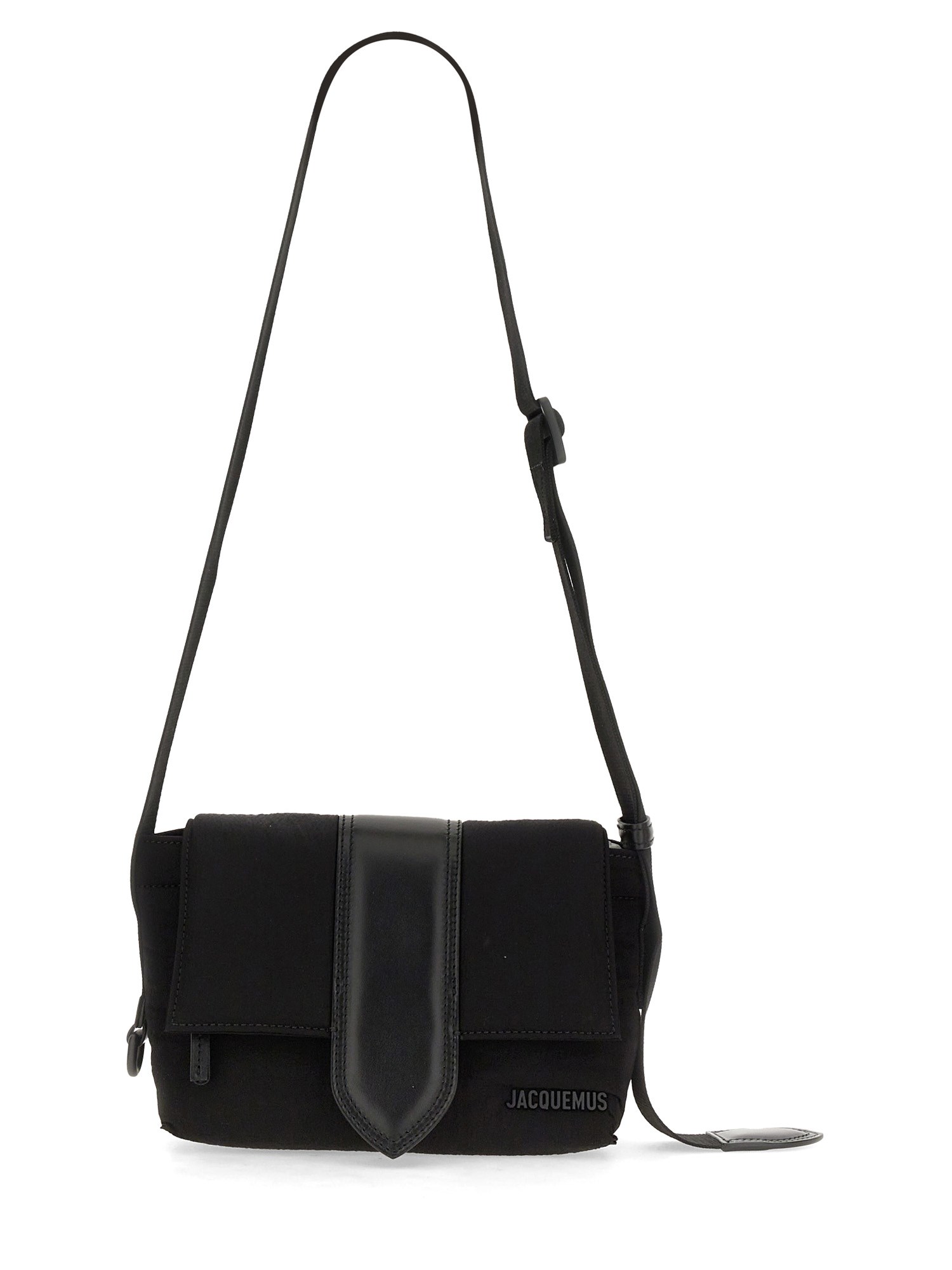 Shop Jacquemus "le Petit Messenger Baby" Bag In Black